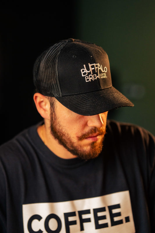 Buffalo Brew Typographic Stitch Hat