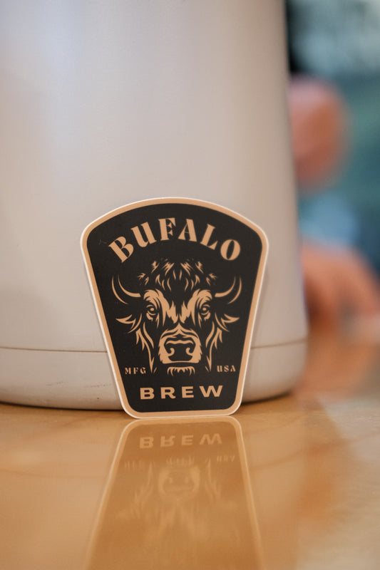 New Sticker! Buffalo Brew Blue