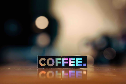 Coffee Sticker Holographic
